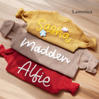 Personalized Knit Pullover Baby Sweater