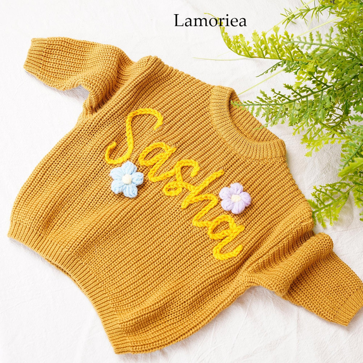 Personalized Knit Pullover Baby Sweater