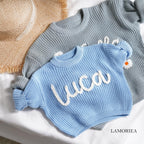 Personalized Knit Pullover Baby Sweater