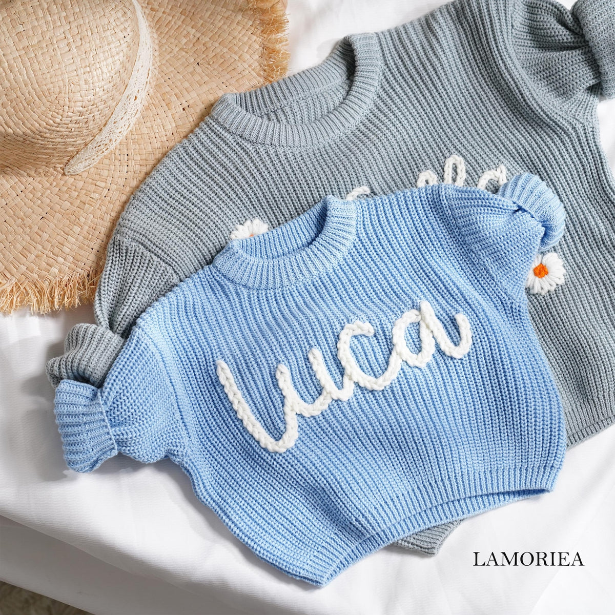 Personalized Knit Pullover Baby Sweater