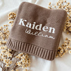Personalized Baby Name Embroidered Blanket