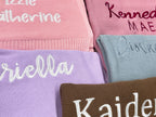 Personalized Baby Name Knit Blanket