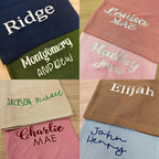 Personalized Baby Name Knit Blanket