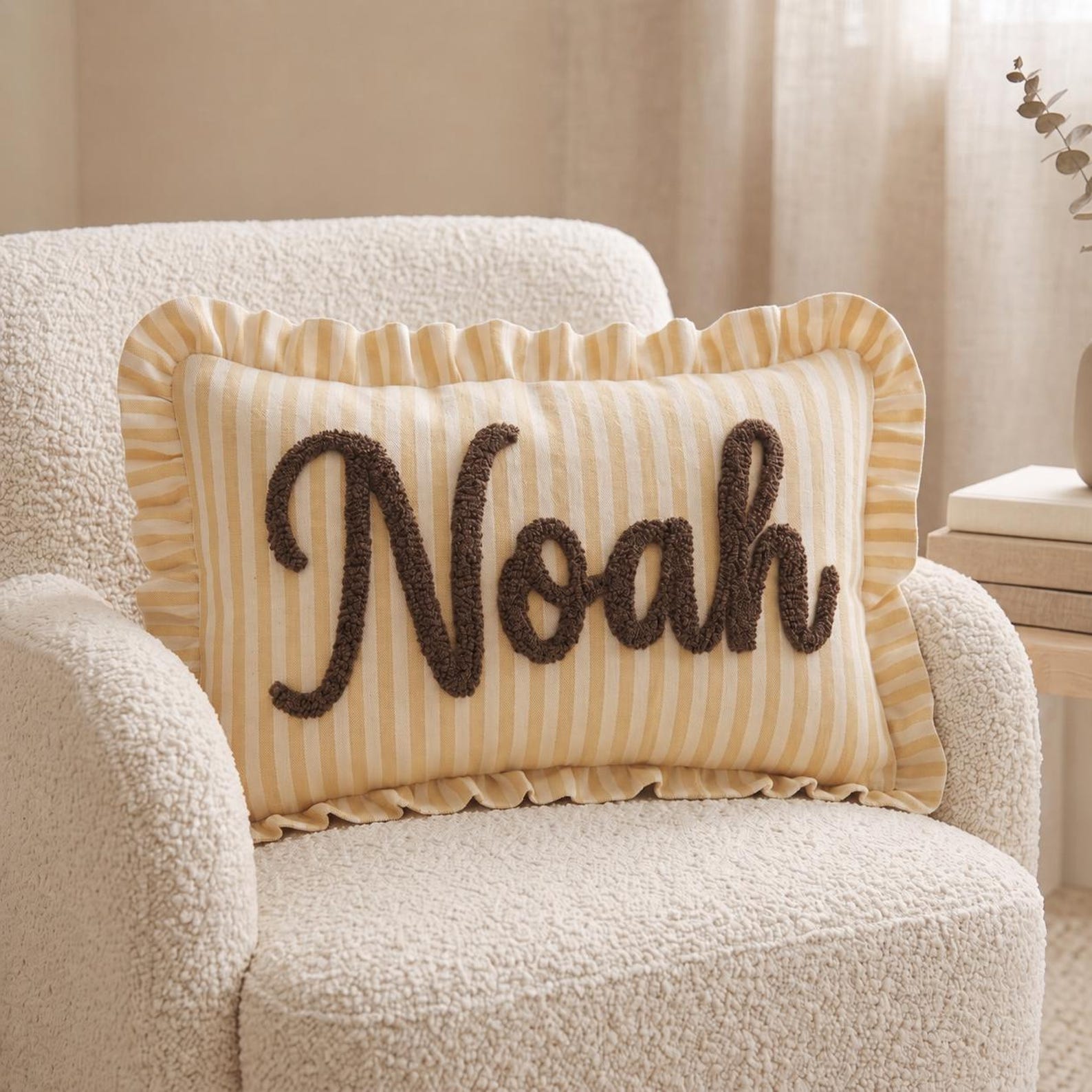 Personalized Name Embroidered Pillow
