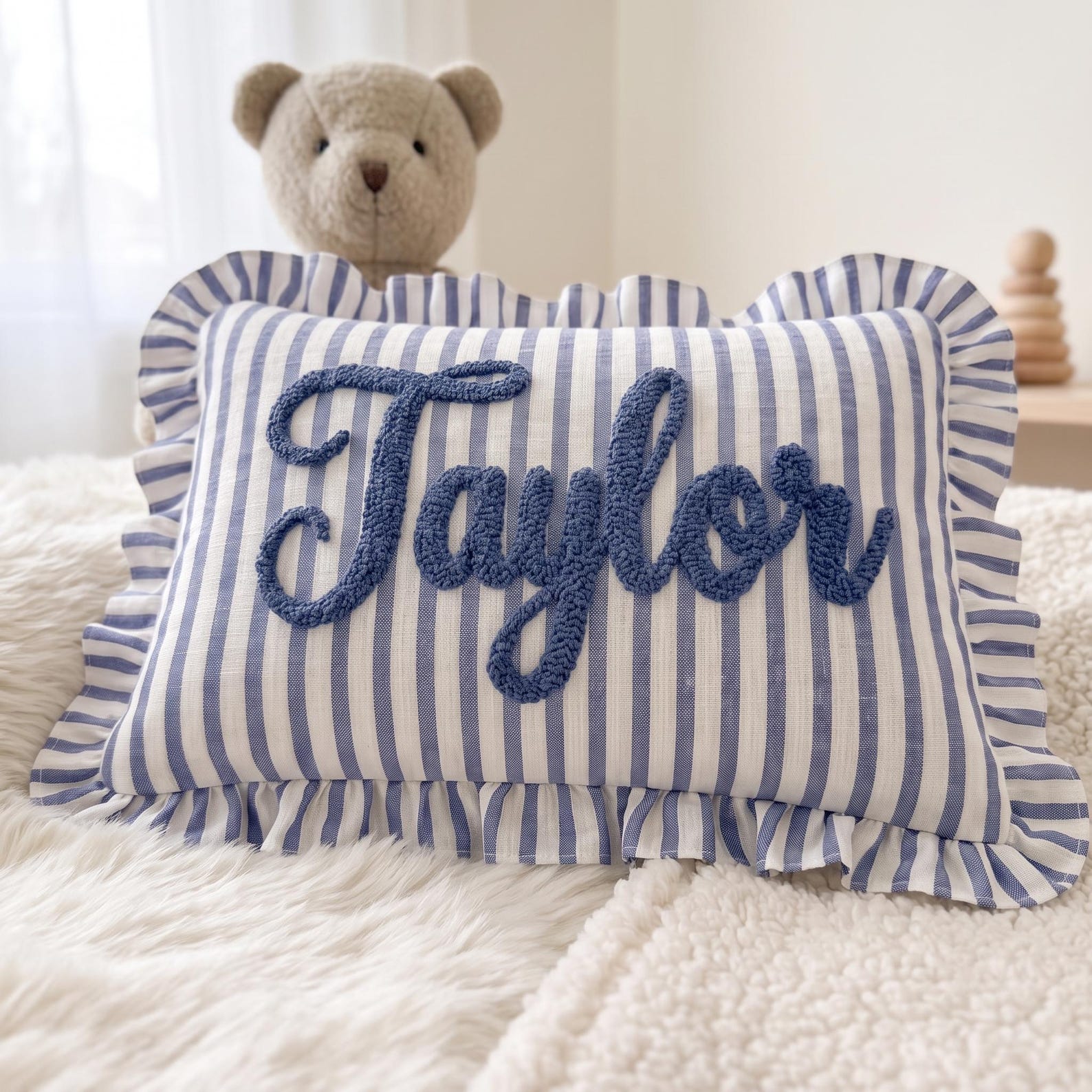 Personalized Name Embroidered Pillow