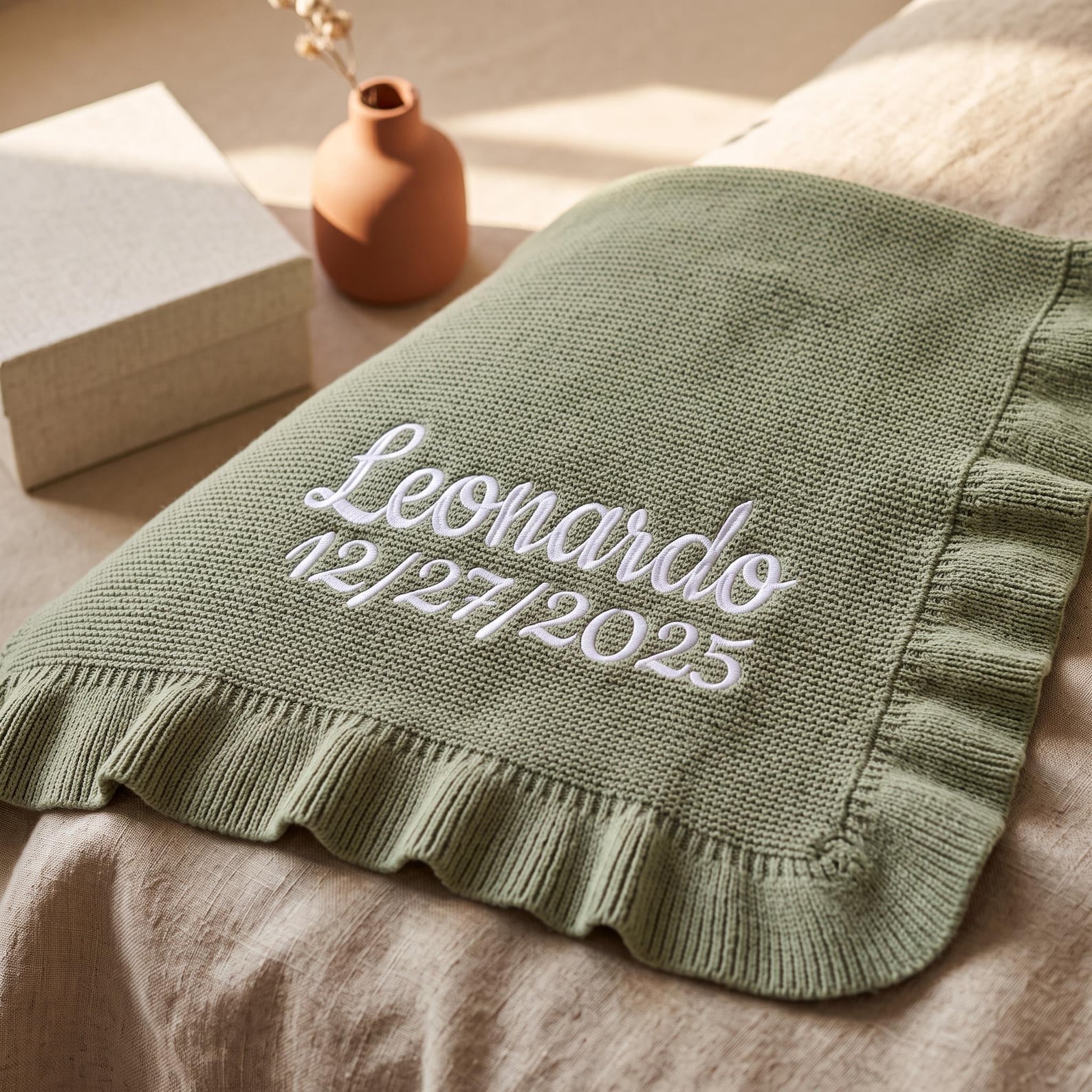 Personalized Custom Birth Date Blanket