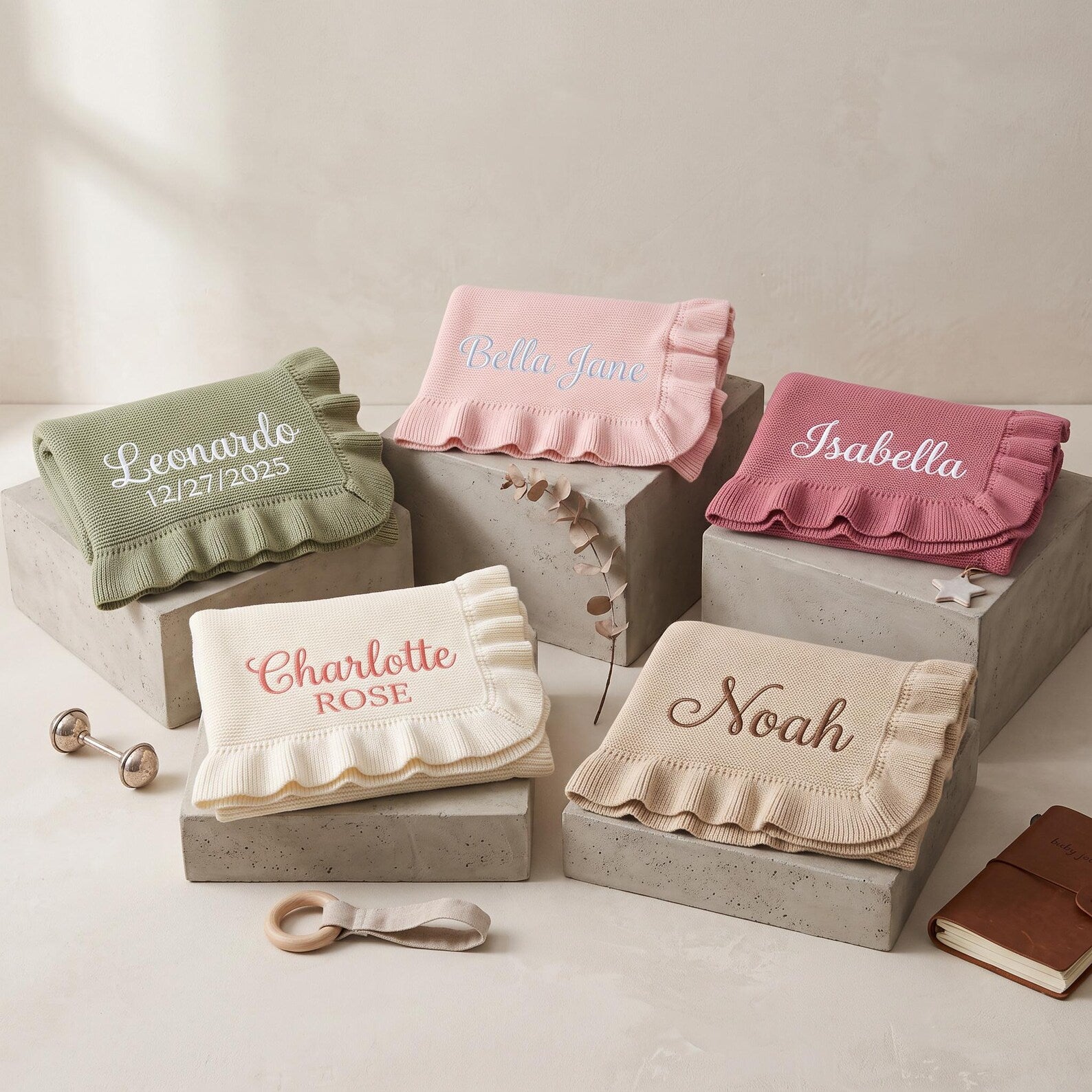 Personalized Custom Birth Date Blanket