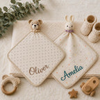 Personalized Dinosaur Lovey Blanket