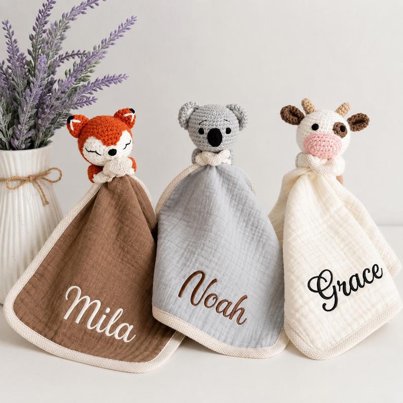 Personalized Dinosaur Lovey Blanket