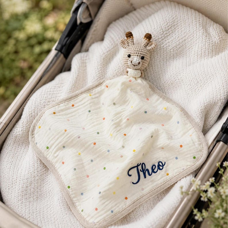 Personalized Dinosaur Lovey Blanket